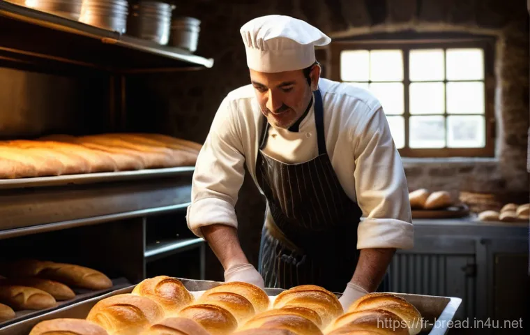 제빵사로서의 직업 윤리 - Prompt 1: The Soulful Baker's Dawn**
